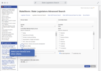 State Legislators Search -Interactive Demo
